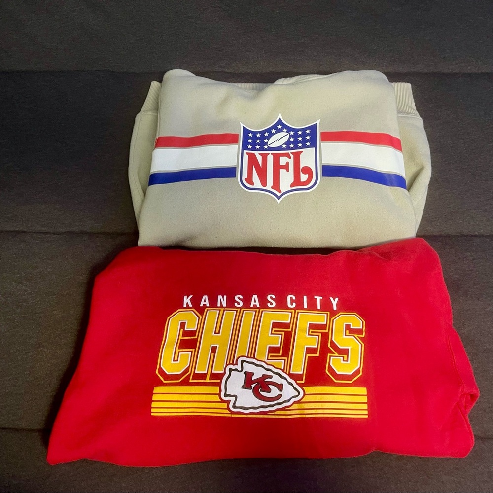 NFL Red and Gray Sweatshirts - Kansas City Chiefs